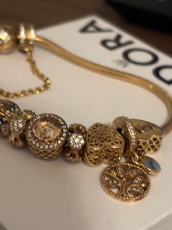 Pandora bracelet and charms
