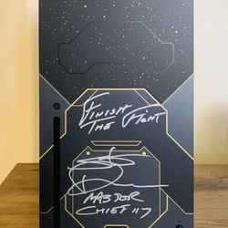 Steve Downes Signed Xbox series X Halo Infinite Limited Edition Console