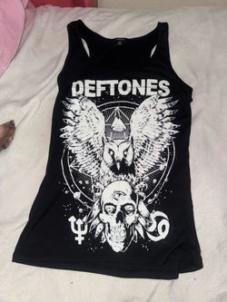 Deftones Black Graphic Tank Top