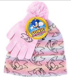 Sonic beanie and gloves