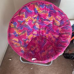 large pink chair