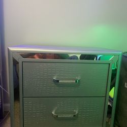 All New Crystal Handled Mirror Edged Nightstand Inbox 