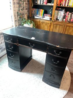 Rustic/Chic Library/Office Desk + Chair $50