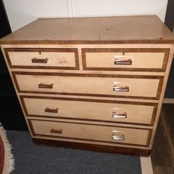 Mid Century Chest with Drawers and Bakelite Pulls