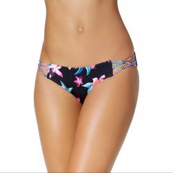 Sundazed Womens Stunner Pink Hipster Floral Bikini Swim Bottom Large