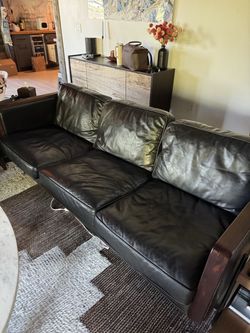 Leather couch