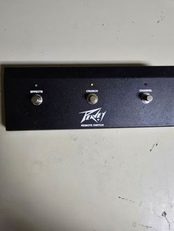 Peavey amplifier switching pedal