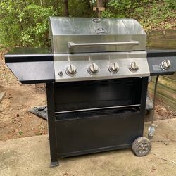 Propane and charcoal grill