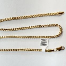 19” 10k Gold Franco Link Chain 