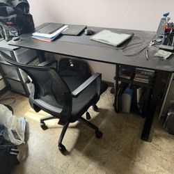 Standing Computer Desk + Chair