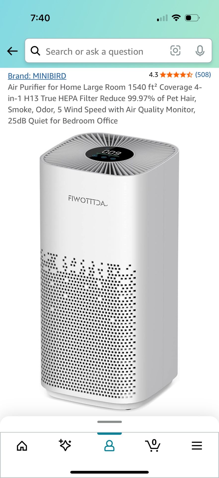 Air Purifier HEPA