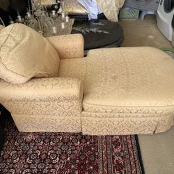 Vintage Ethan Allen Chaise Lounge Chair