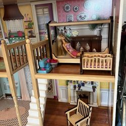 Doll House With Toys