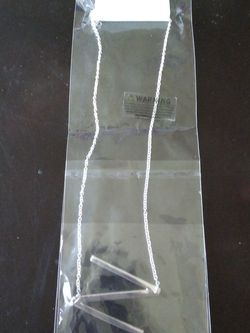 Silver "N" 18" Necklace.