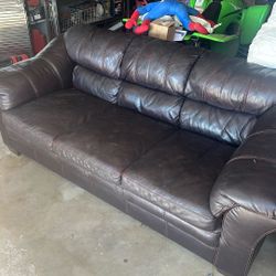 Leather couches