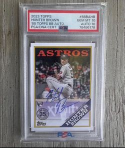 Hunter Brown 2023  RC Topps Series 2 - '88 Topps Baseball Autographs Astros