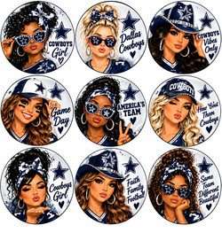 Sports team 2 inch buttons
