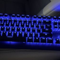 Light Up Typing Keyboard with LED Multicolor Keys & Switches, Onn Gaming Accessories Brand Adjustable