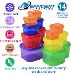 Efficient Nutrition Portion Control Containers Deluxe Kit (14-piece)