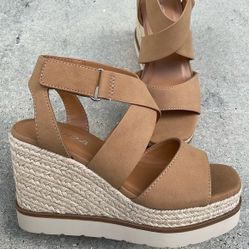 Tan wedge 