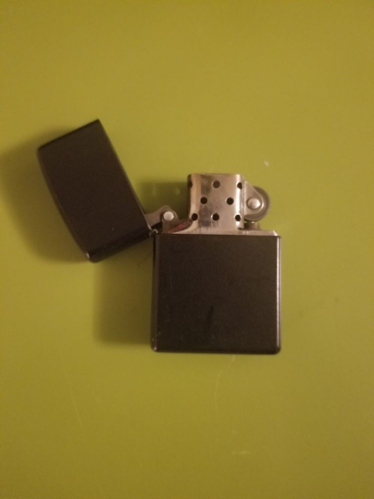 Genuine Matte black zippo lighter
