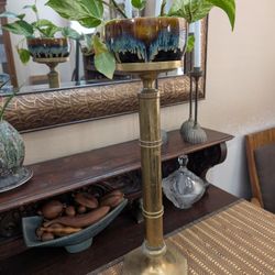 Brass Plant Stand Candle Holder