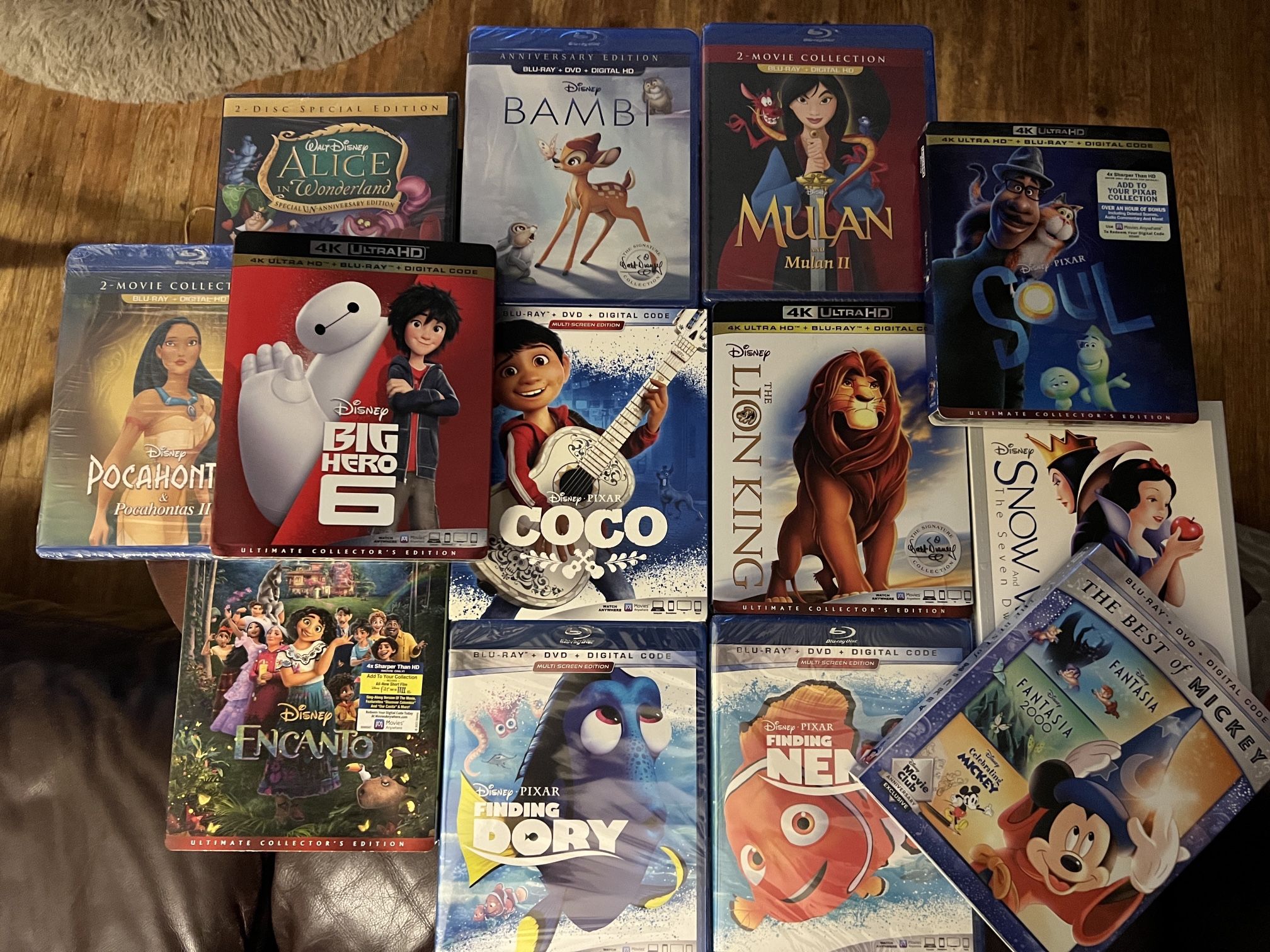 Lot of 13 Factory Sealed DISNEY Blu-ray DVD Lot