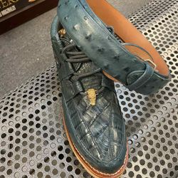 Set De Zapatos Con Cinturón De Piel 