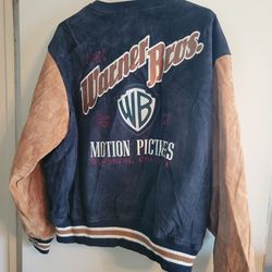 Vintage Warner Bros Studio Suede Leather Jacket