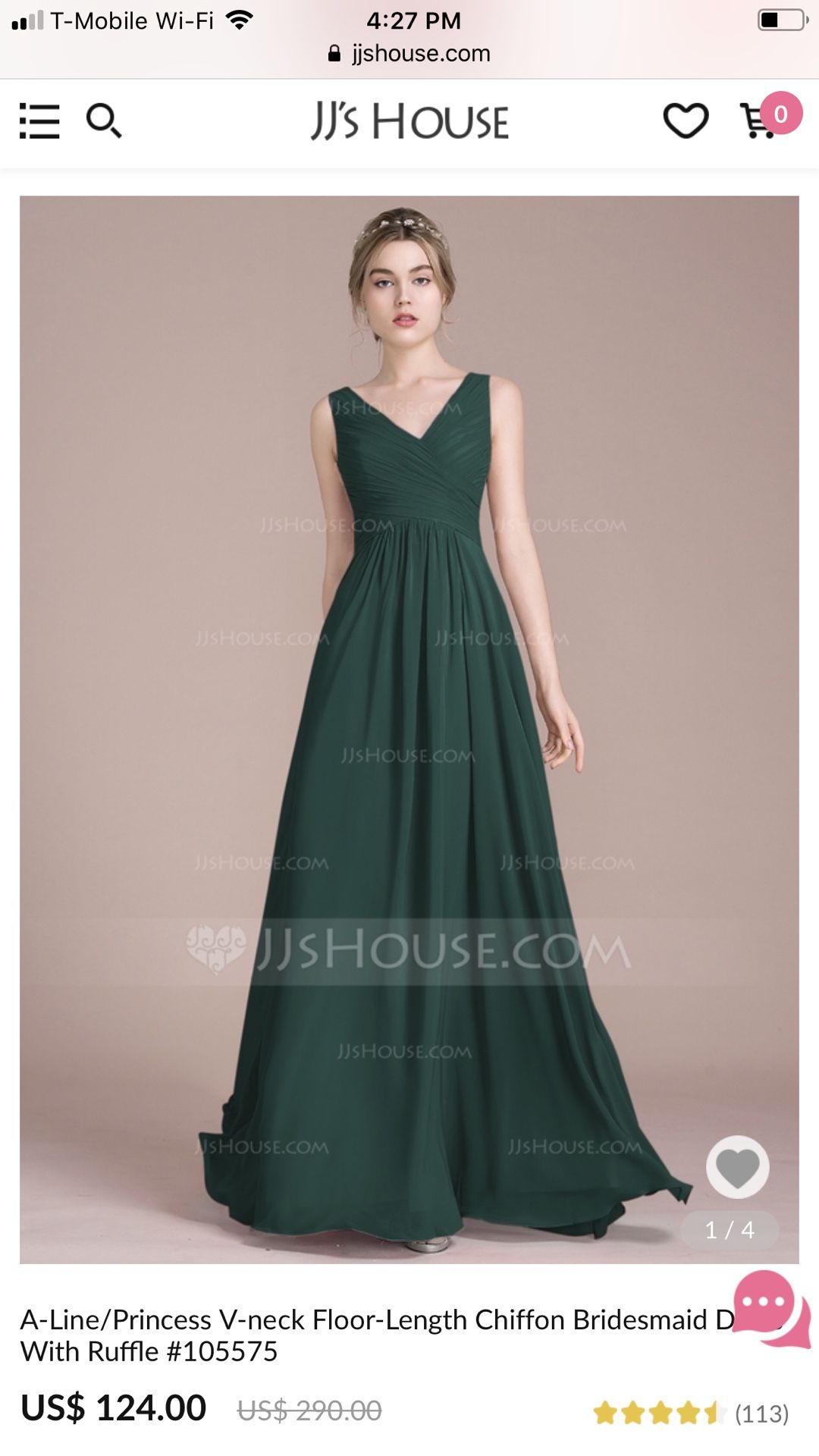 JJ's Bridesmaid Dress