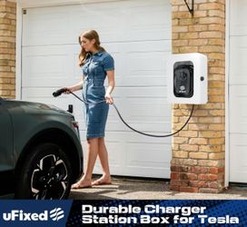NEW Outdoor EV Charger Enclosure Wall Box Tesla Weatherproof Visible Easy to Install
