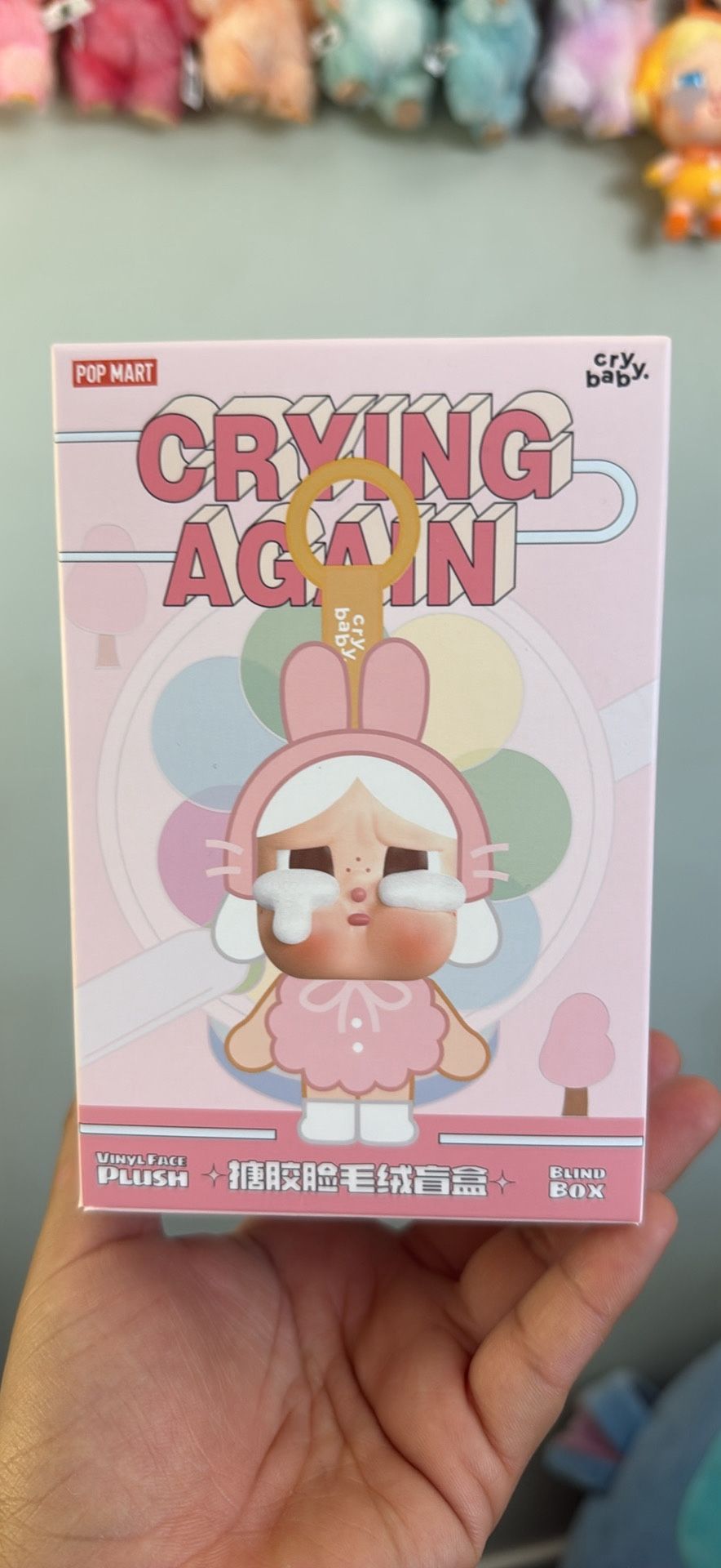 CRYBABY Crying Again Vinyl Face Plush $40