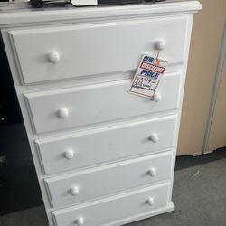 Solid Wood Dresser With Full Extension Rails 