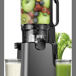 Juicer Machines With 5.8" Large Chute, 2-In-1 Cold Press Juicer For Whole Vegetables Fruits 400W, Masticating Juicer Easy To Clean Juice Extractor Mac