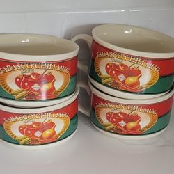 Tabasco Chili Bowl Mug 24oz Bowl with Handle Red Green