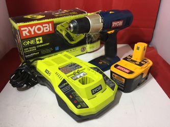 RYOBI ONE 18v Dual Chemistry Charger Battery and Drill Set