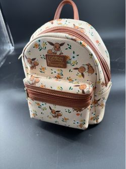 Adorable  Loungefly Pokémon Eevee Floral Mini Backpack