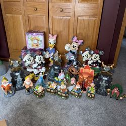 Disney Big Fig Statue Lot 