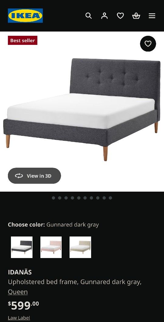 Ikea Queen Bed Frame With Upholstered Headboard