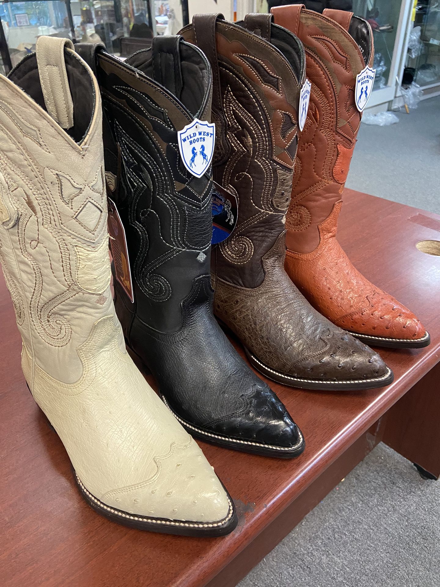 Nuevas Botas Vaqueras De Piel Original Para Hombre