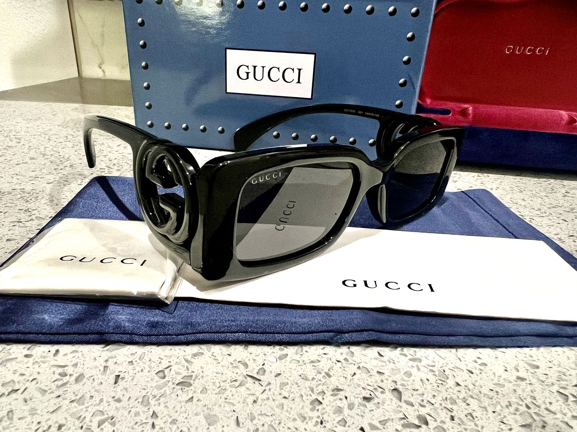 GUCCI GG1325S Ivory Black Women's Sunglasses