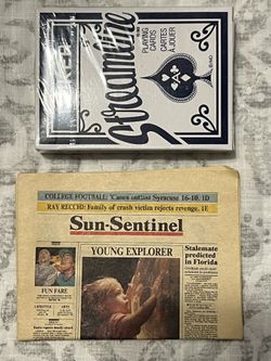 SUN SENTINEL MINI NEWS PAPER (Rare)
