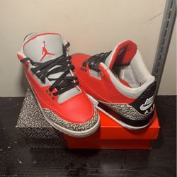 Jordan 3 Retro Fire Red Cements 