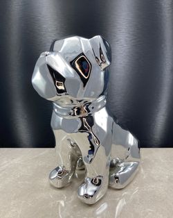 Faceted Puppy Dog Sculpture Ornament - Home Decor