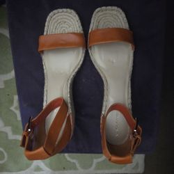 Vince Camuto Orange Summer Wedges