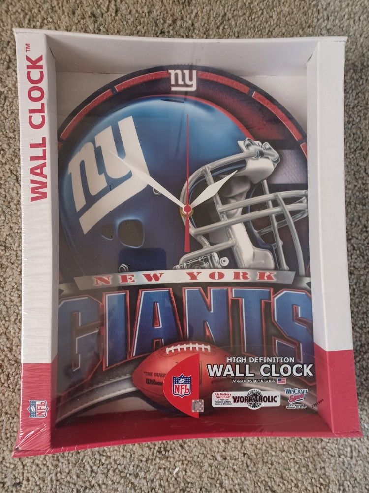 New York Giants Wall Clock. (Brand New)Make An Offer. Will Ship If Needed.