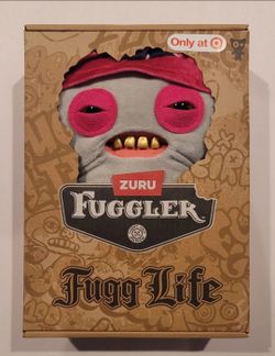 Fuggler Fugg Life Edition 9" Squidge PINK  Gold Teeth Funny Ugly Monsters NIB