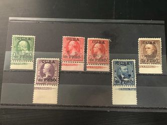 RARE US Stamps Overprinted CUBA Bureau And Engraving Printing