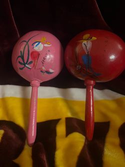 Wood Maracas Made In Mexico
