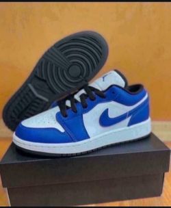 Nike Air Jordan 1 Low Game Royal Size 4y /5.5 Womens Brand New